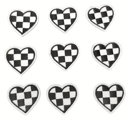 Checker Heart Iron On